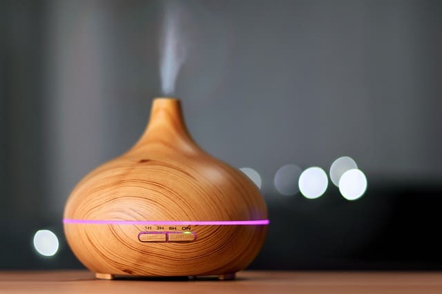 oil diffuser on table